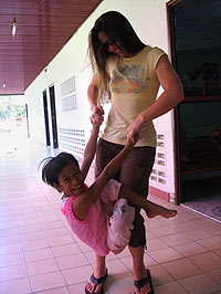 Children at an orphanage in Thailand