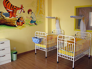 New Hope Foundation furnished room.