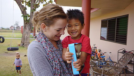 Kristah and Lucas Kitchen visited Mercy International homes in Thailand